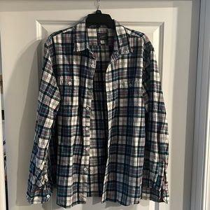 Men’s J. Crew Plaid Flannel Button Down XL